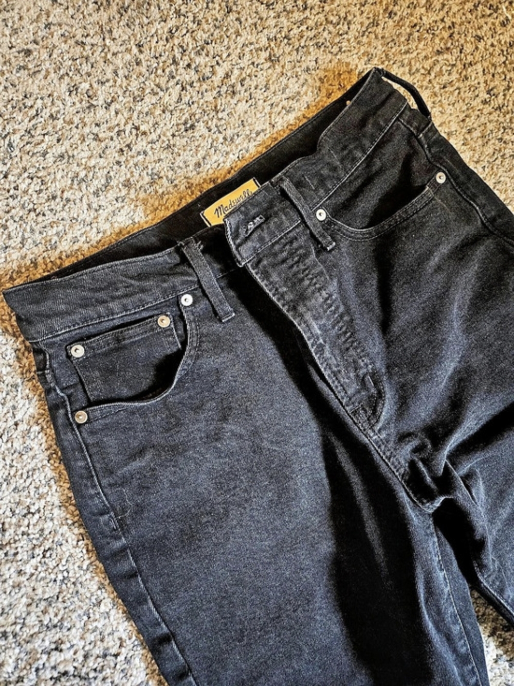 Madewell The Perfect Vintage Flare Jean Flare Jeans in Black Waist 28 Like New